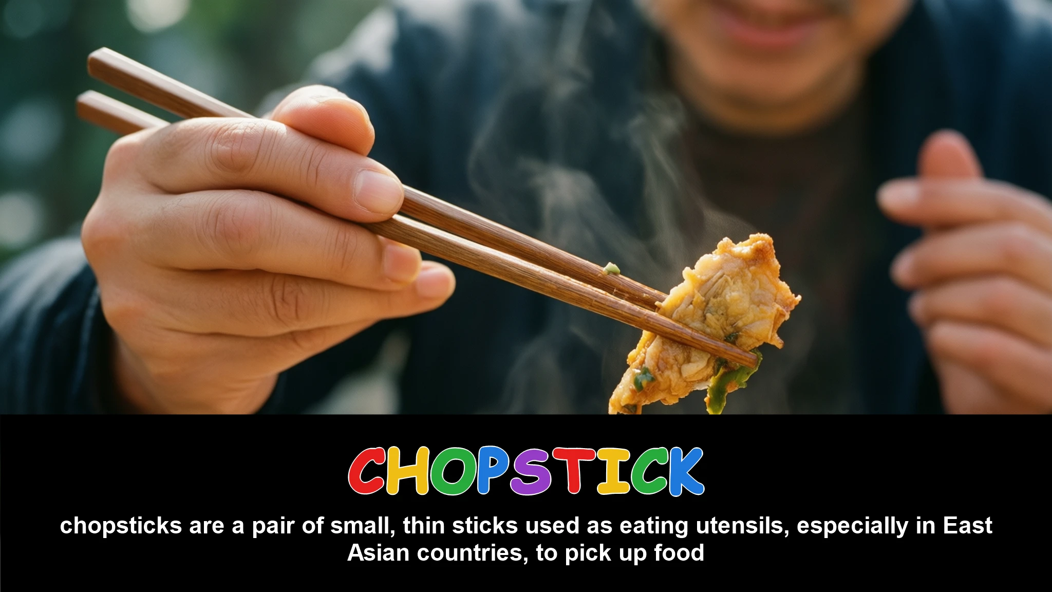 English Illustration for chopstick